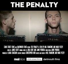 Mug shot of white man and the words The Penalty at top