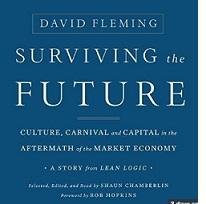 Blue book cover with words Surviving the Future