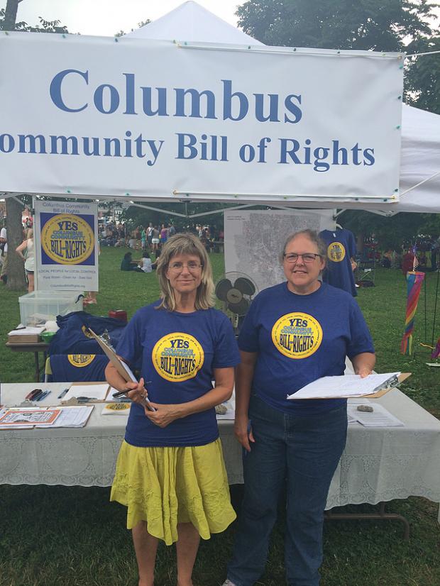 People tabling for the Bill of Rights