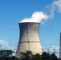 Nuke reactor spewing smoke