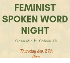 Words Feminist Spoken word night
