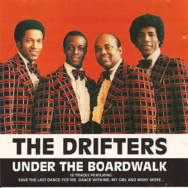 Old album cover of the Drifters