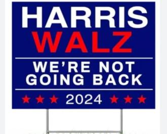 Harris yard sign