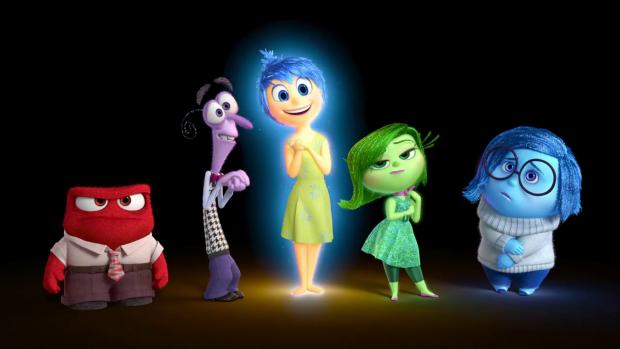 The emotions (from left) Anger (Lewis Black), Fear (Bill Hader), Joy (Amy Poehler), Disgust (Mindy Kaling) and Sadness (Phyllis Smith) represent the personality of the 11-year-old heroine in Inside Out (Disney/Pixar photo)