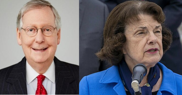 Mitch McConnell and Dianne Feinstein