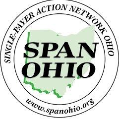 SPAN-OHIO in a circle with the words Single-Payer Action Network Ohio 