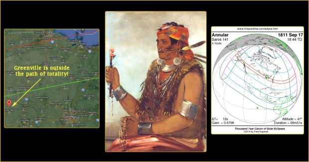 Tecumseh's brother and map of Greenville