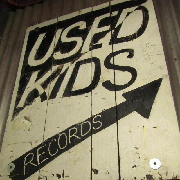 Used Kids Records Sign