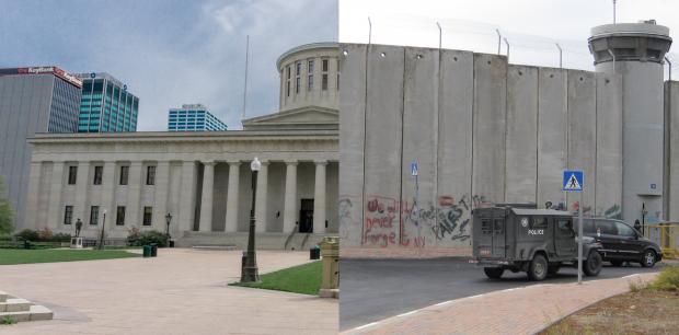 Ohio Statehouse and Palestine