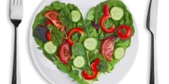 heart shaped salad