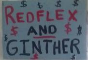 Sign reading Redflex and Ginther