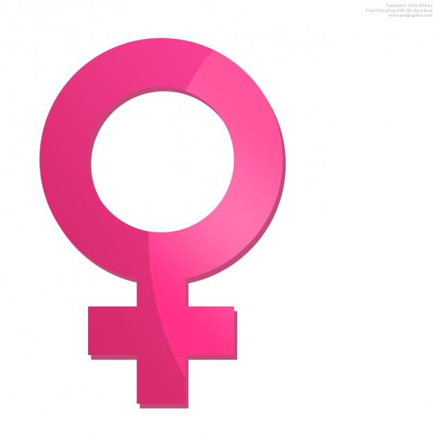 Pink female symbol
