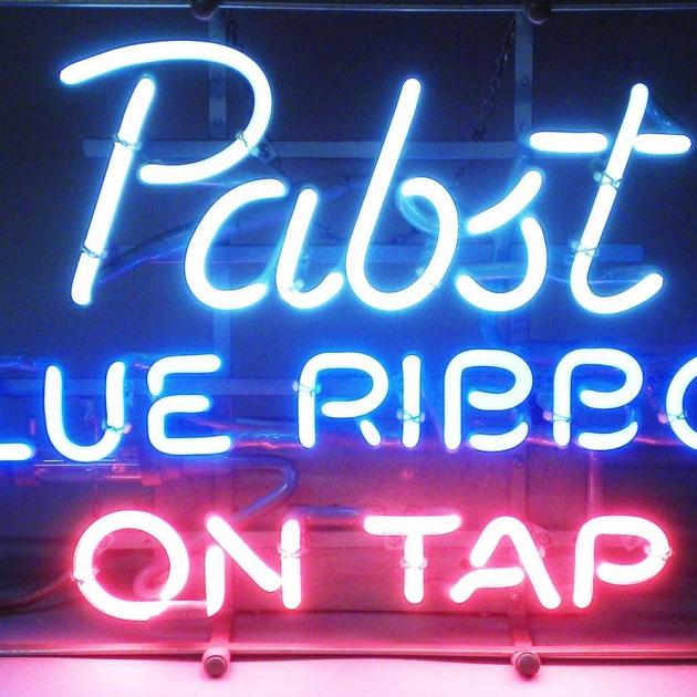 Pabst Blue Ribbon sign