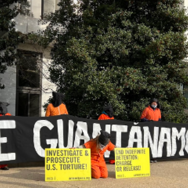 Protest to close Guantanamo 