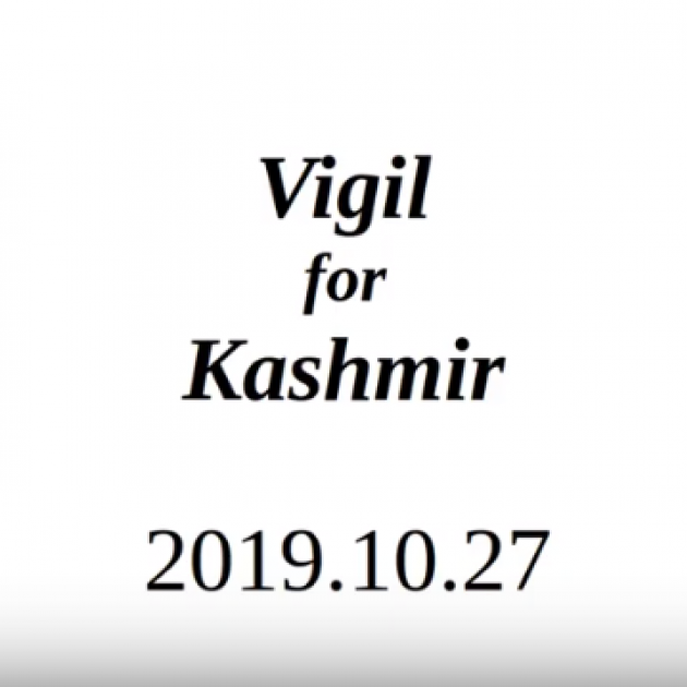 Words Vigil for Kashmir 2019.10.27