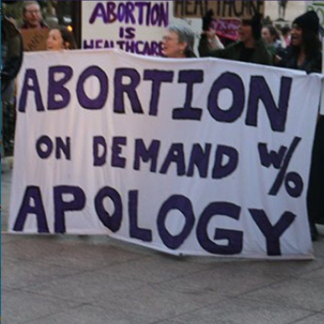 Abortion on demand banner