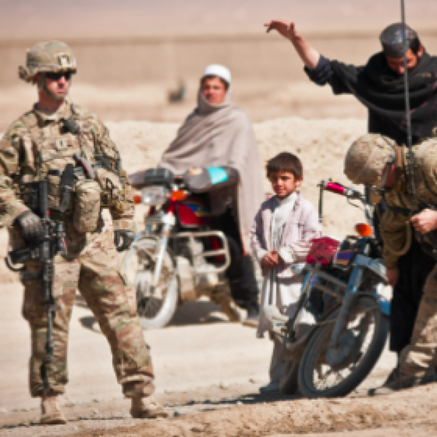 US troops and Taliban in Afghanistan
