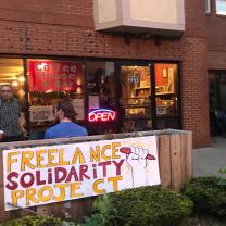 Freelance Solidarity booth