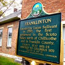 Plaque wth history of Franklinton