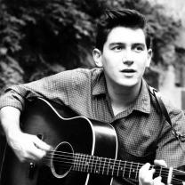 Young Phil Ochs in black and white