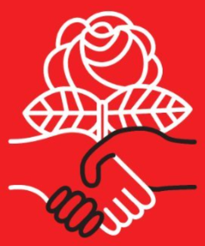Hands shaking under rose DSA Logo