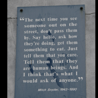 Plaque with quote