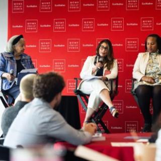 Women being interviewed