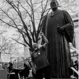 Man giving speech