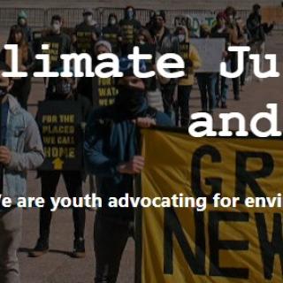 People marching for climate justice