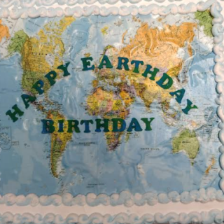 Happy Earth Day Birthday cake