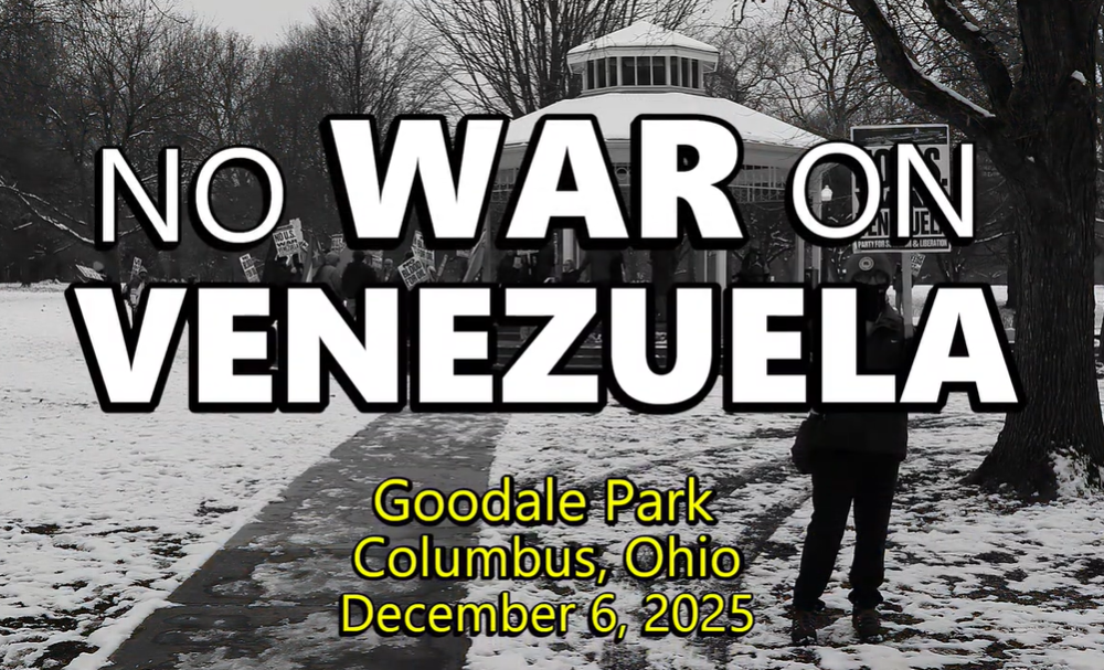 No war on Venezuela protest