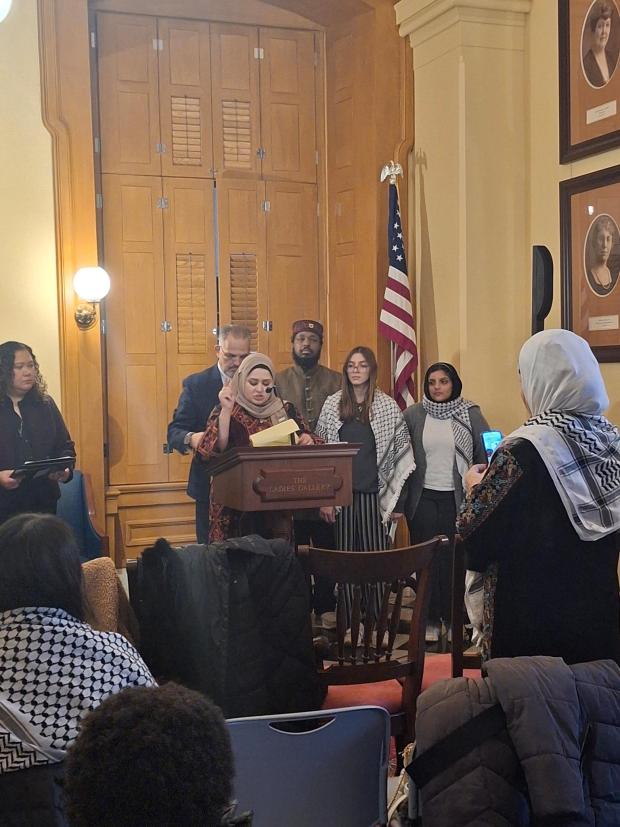 People testifying at Statehouse