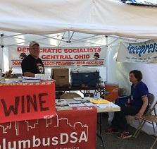 Wine booth at comfest