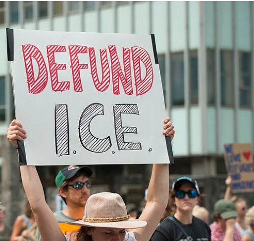 Defund ICE sign