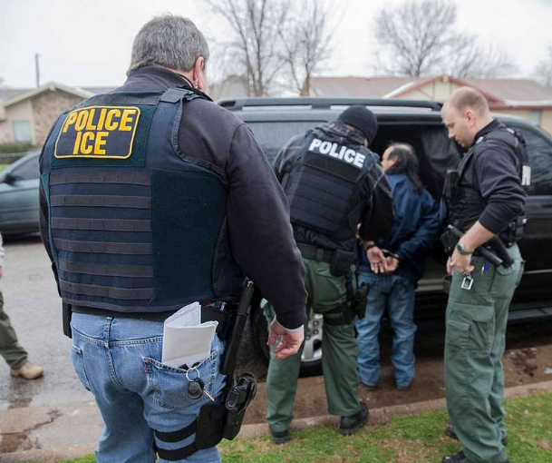 ICE arresting someone