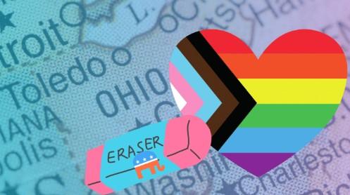 Rainbow and trans artwork