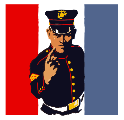 A Marine recruitng poster