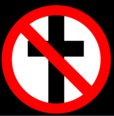 No sign through a cross