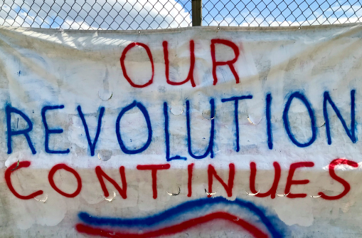 Our Revolution Continues banner