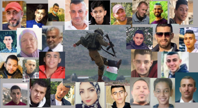 Photos of killed Palestinians