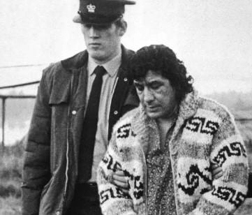 Leonard Peltier 48 years ago being arrested