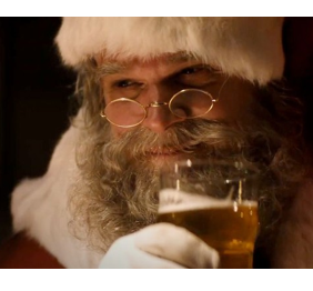 Santa drinking alcohol