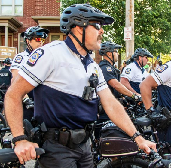 Police on bikes