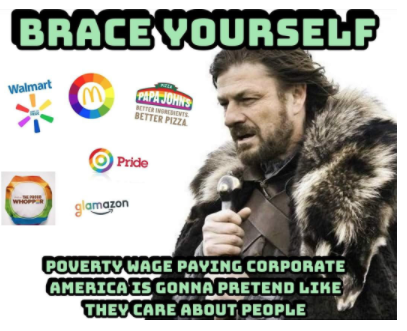 Companies taking over Pride month