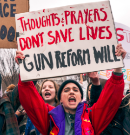 Gun violence protest