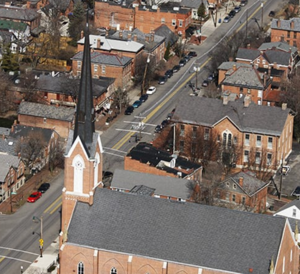 Aerial view of German Village