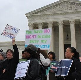 Voting rights demonstration