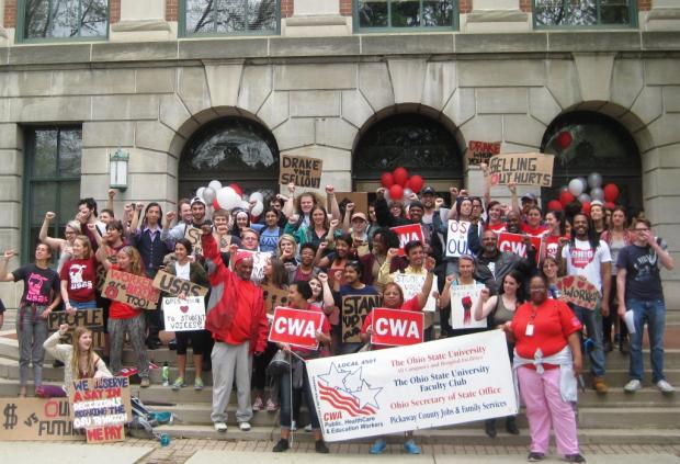 On April 21 students and workers held a rally outside the office of OSU president Michael Drake to demand an end to the university's efforts to privatize its workforce and energy system.