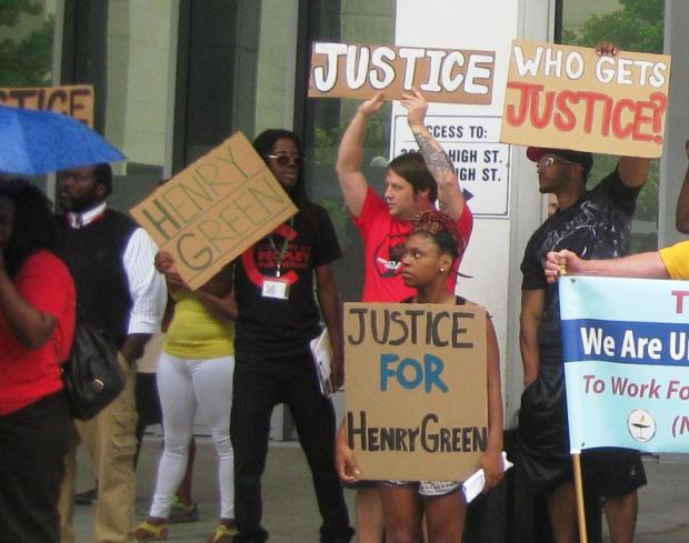 On June 15 protesters demanded an independent investigation of the killing of Henry Green, a 23-year-old black man, at the hands of Columbus police. 