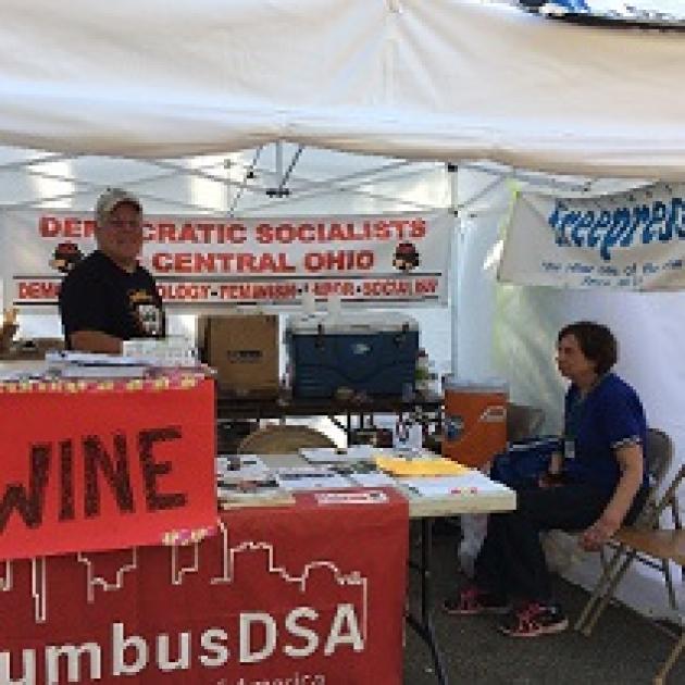 Wine booth at comfest